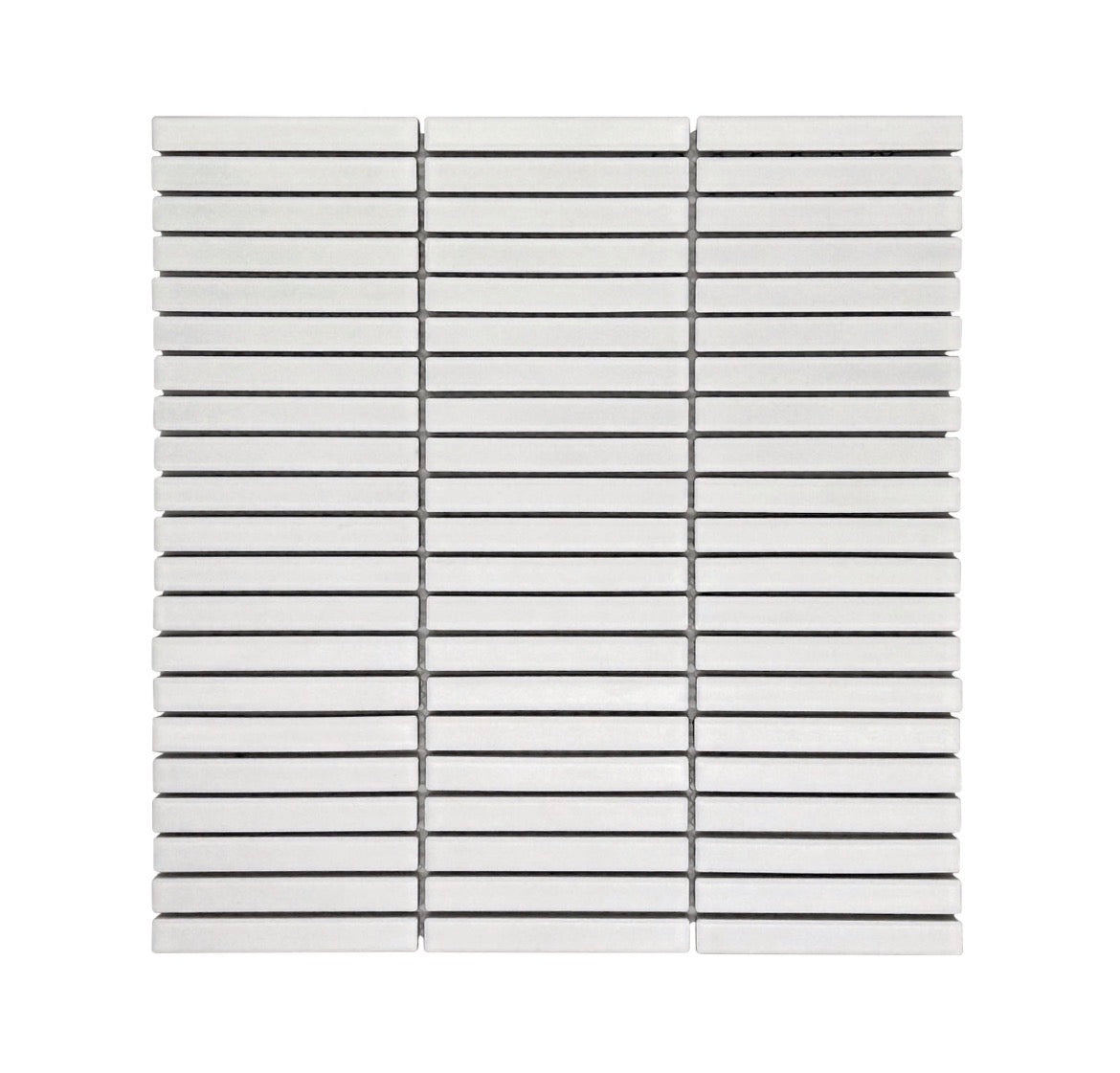 Decor Tiles - Porcelain Mini Strips Matt White