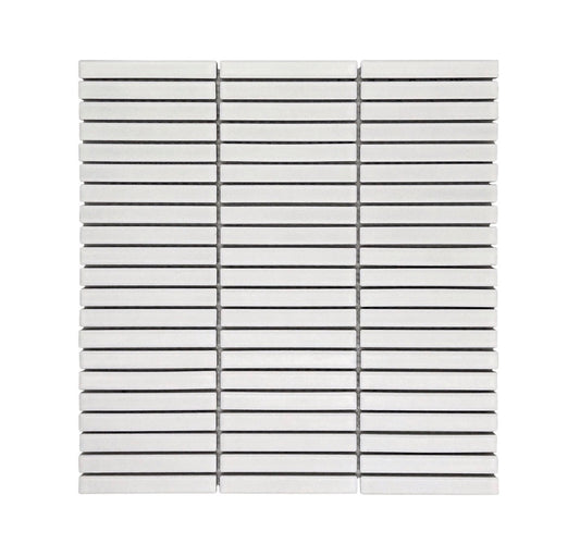 Decor Tiles - Porcelain Mini Strips Matt White