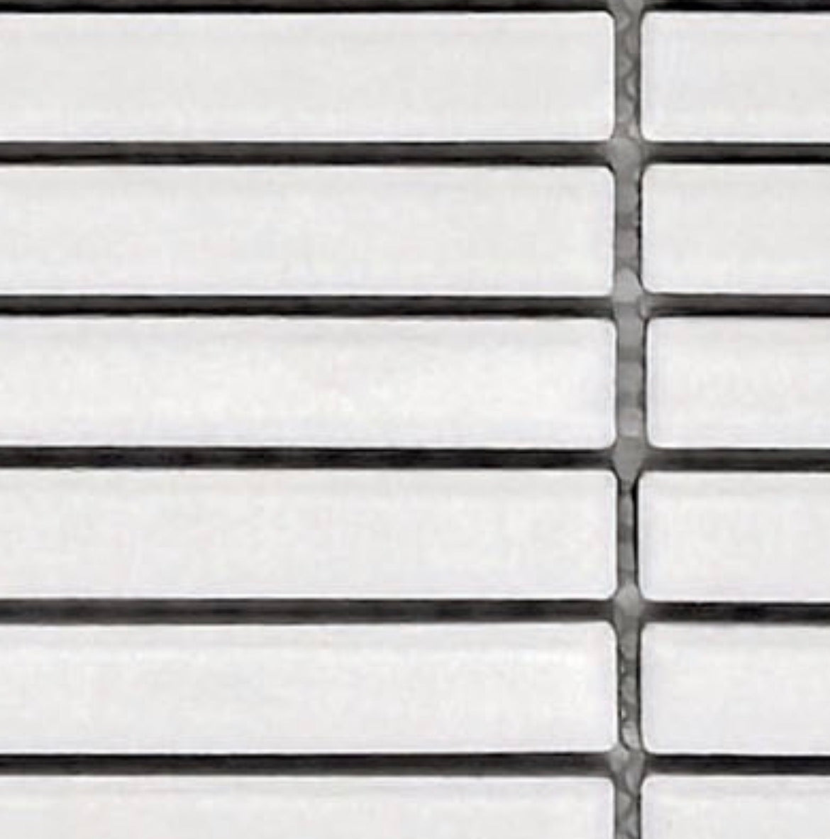 Decor Tiles - Porcelain Mini Strips Matt White