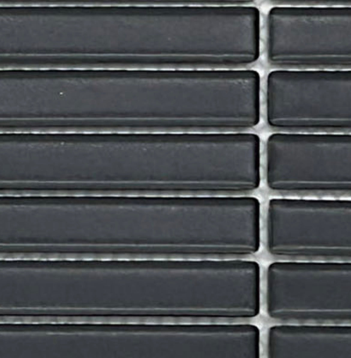 Decor Tiles - Porcelain Mini Strips Matt Black