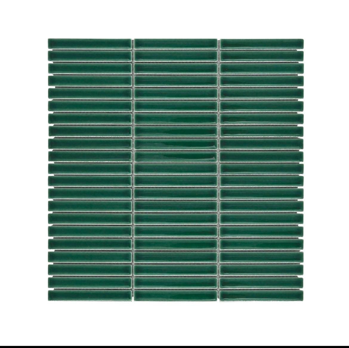 Decor Tiles - Porcelain Mini Strips Green