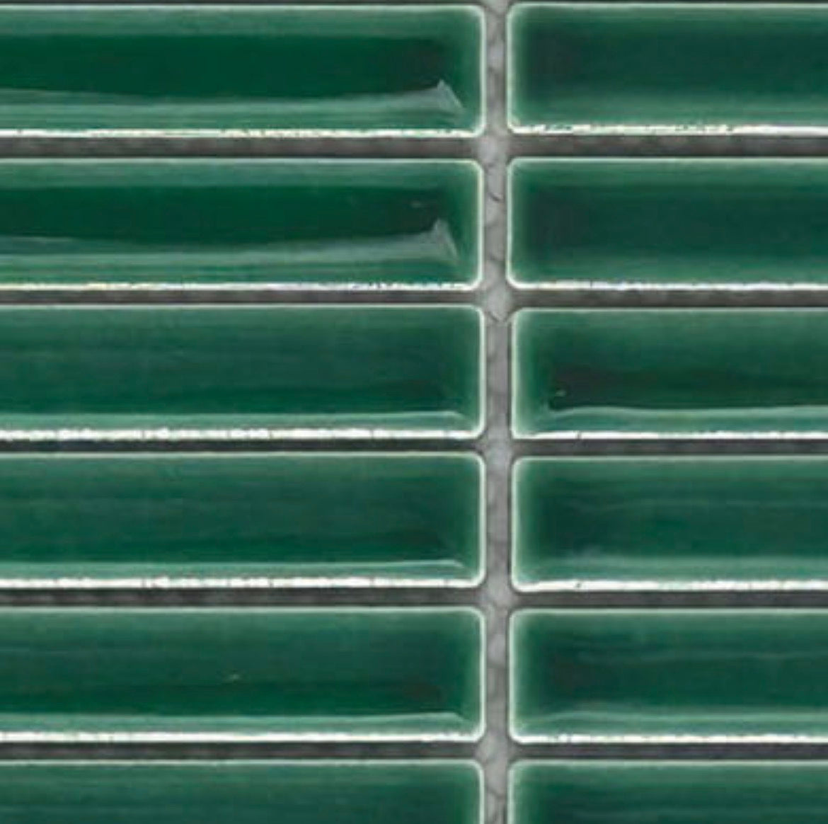 Decor Tiles - Porcelain Mini Strips Green