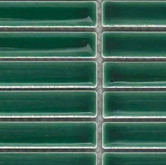 Decor Tiles - Porcelain Mini Strips Green