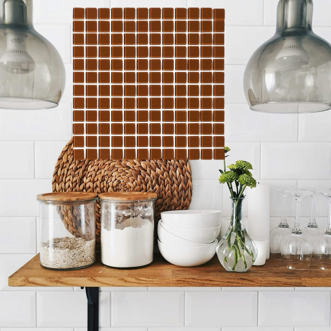 Decor Tiles - Chestnut Brown 23x23mm
