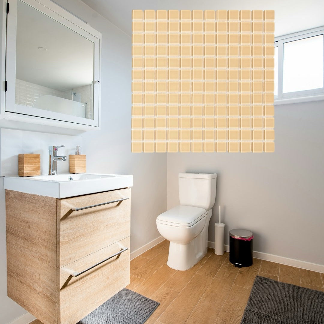 Decor Tiles - Cream 23x23mm