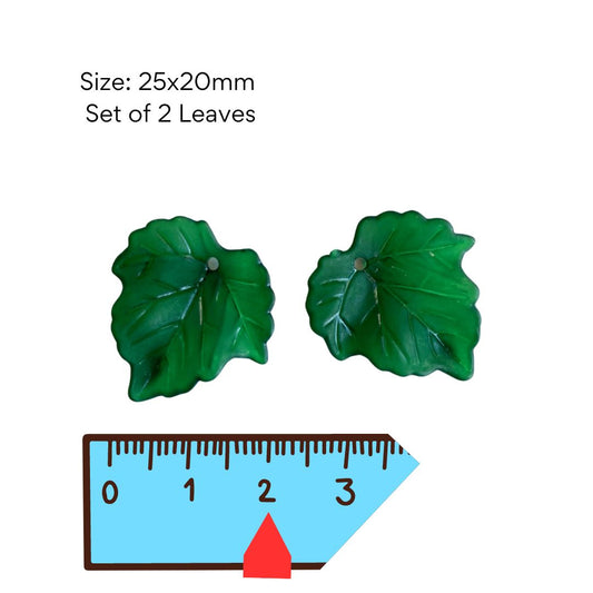 Leaf 5 - Set of 2 (25x20mm)