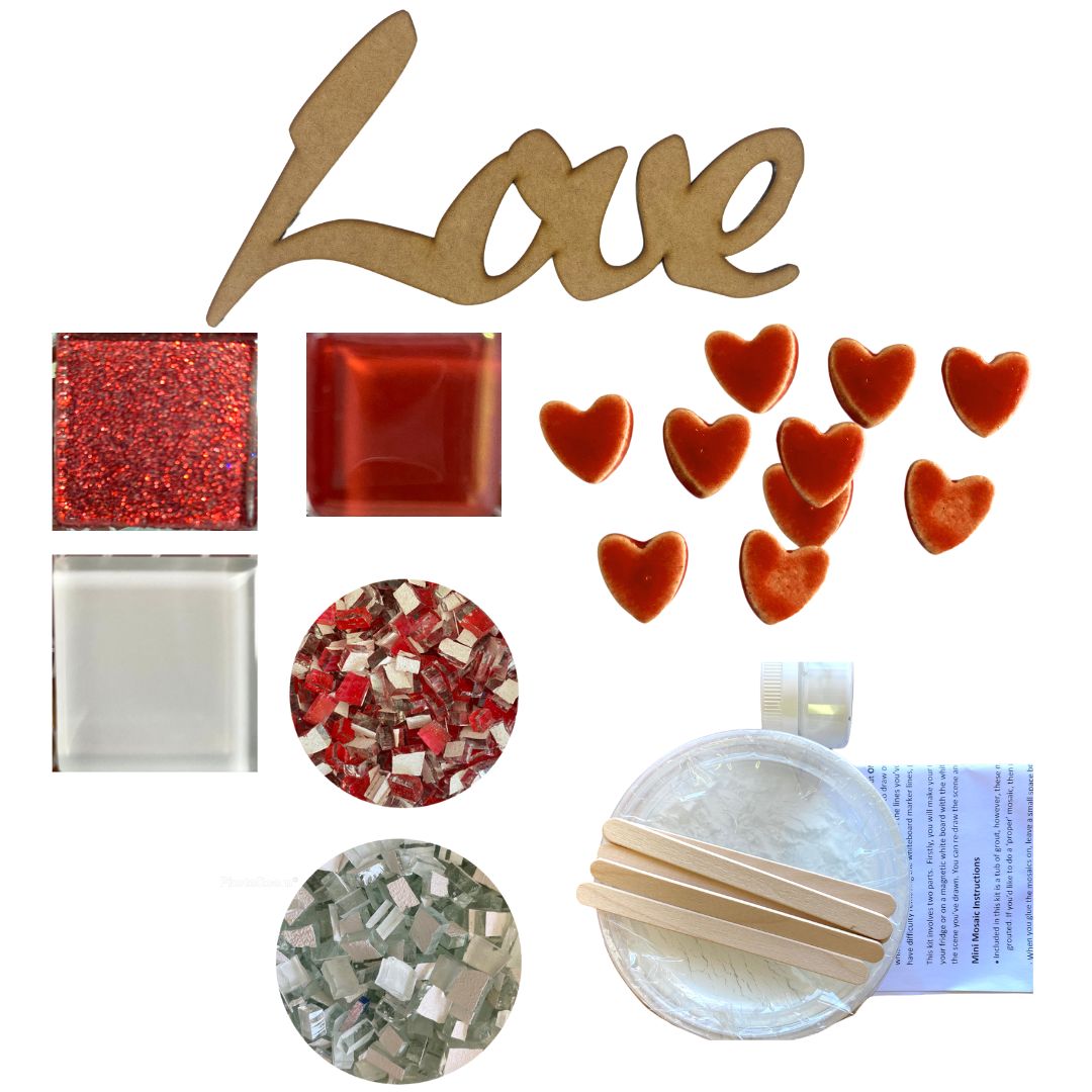 Mosaic Craft Kit for Adults - Love (Large)