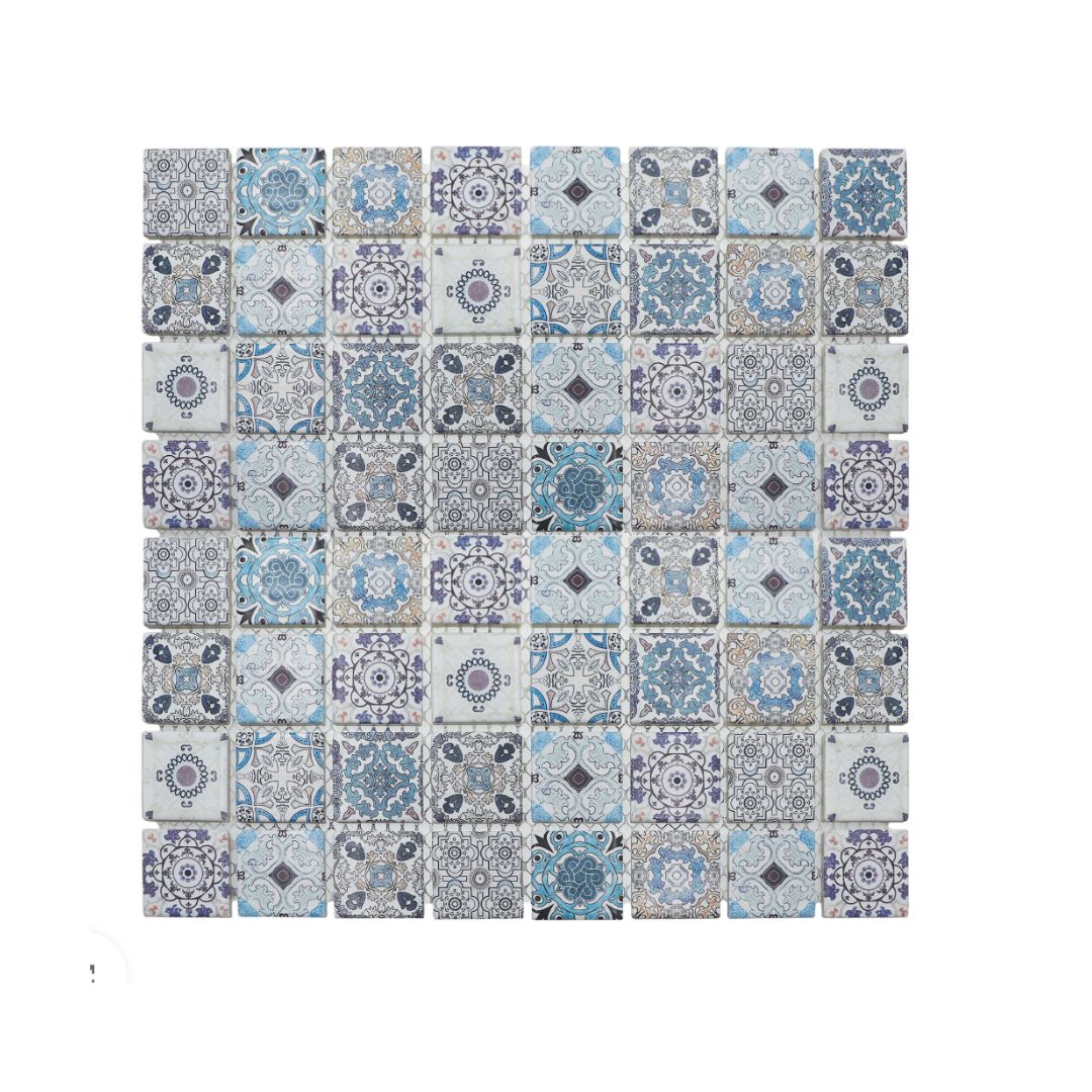 Decor Tiles - Porcelain Moroccan Soft Blue