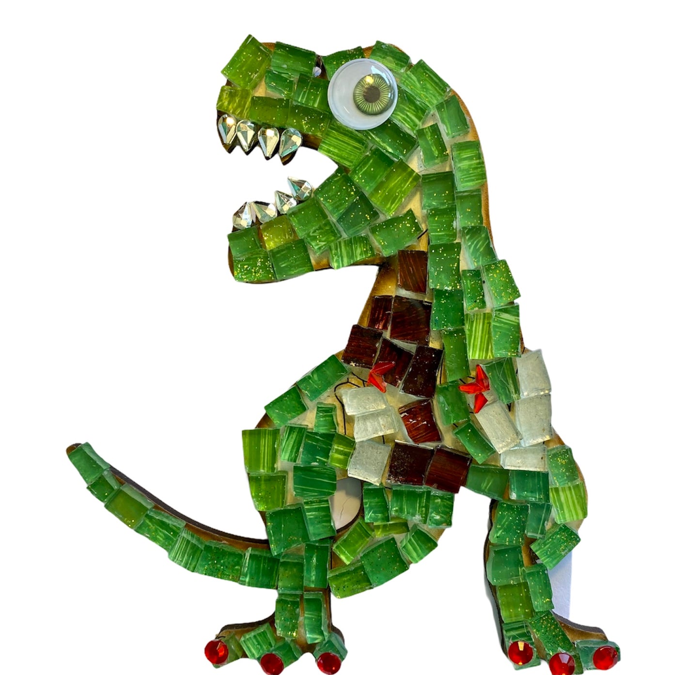 Single - Mosaic Craft Kit with Magnet -T-Rex (Medium)