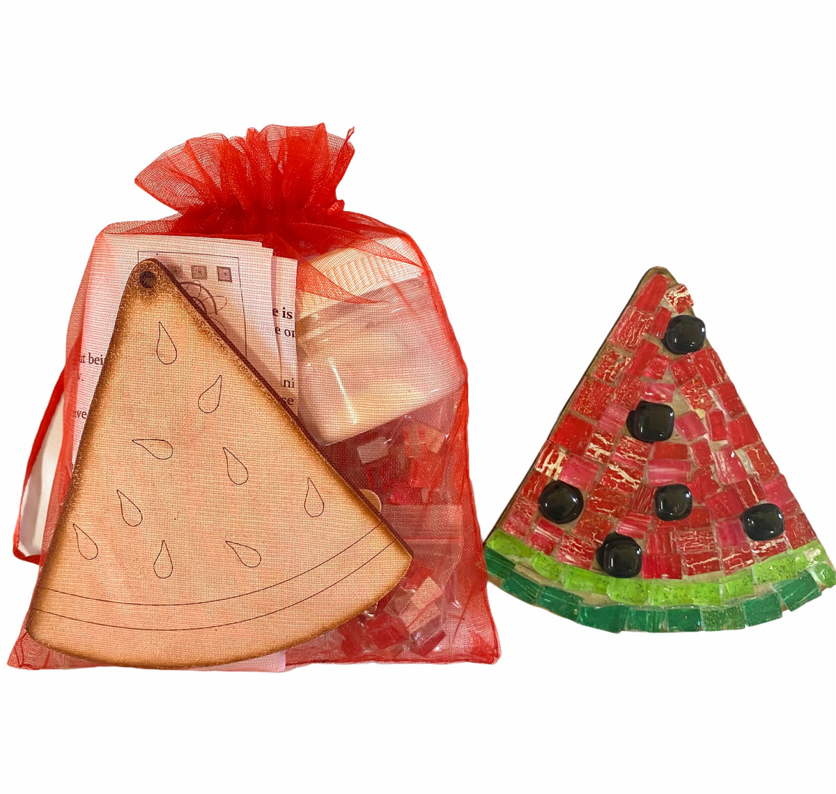 Single - Mosaic Craft Kit with Magnet - Watermelon (Small)
