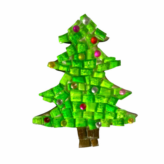 Mosaic Craft Kit with Magnet - Christmas Tree (Small)