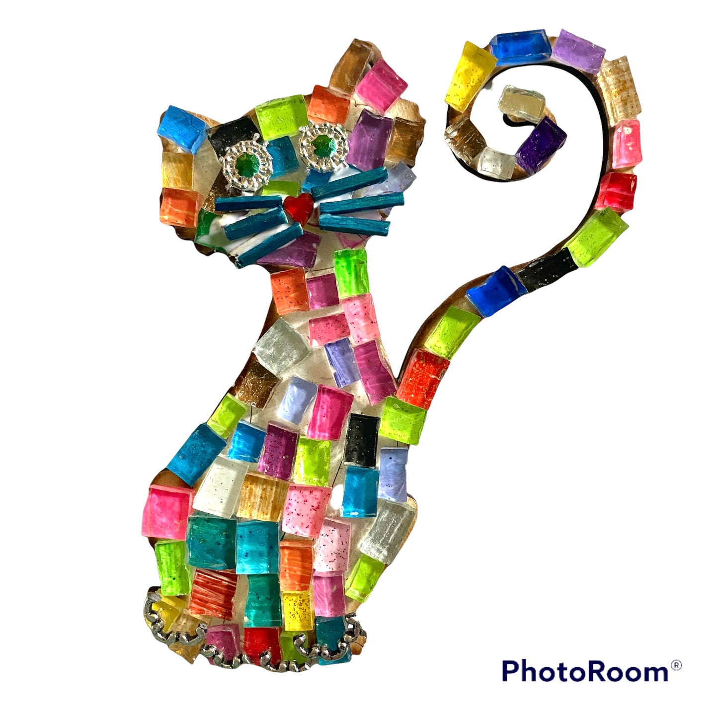 Single - Mosaic Craft Kit with Magnet - Cat (Small)
