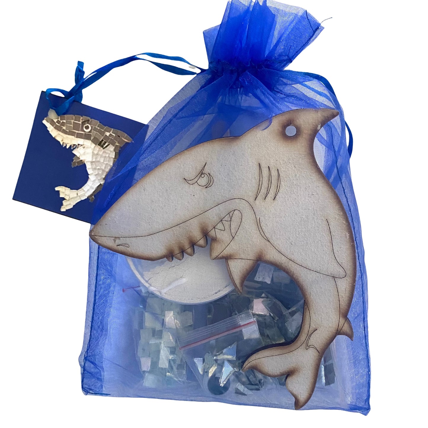 Single - Mosaic Craft Kit with Magnet - Shark (Medium)