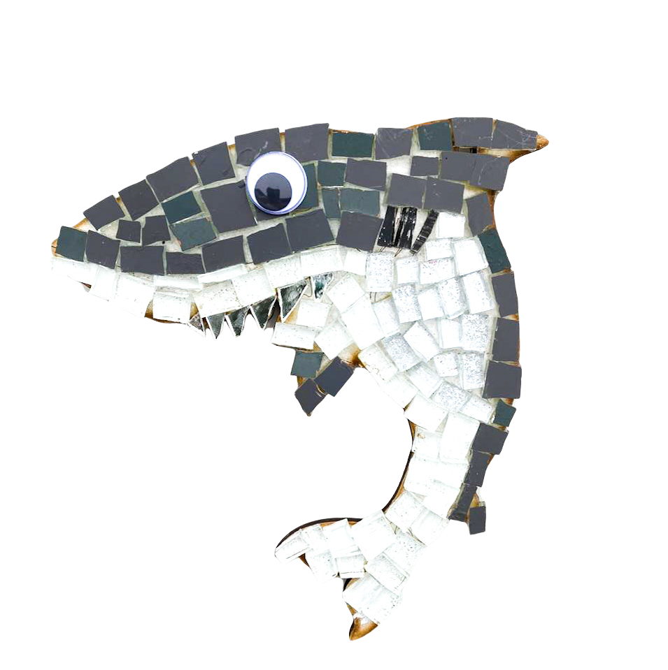 Single - Mosaic Craft Kit with Magnet - Shark (Medium)