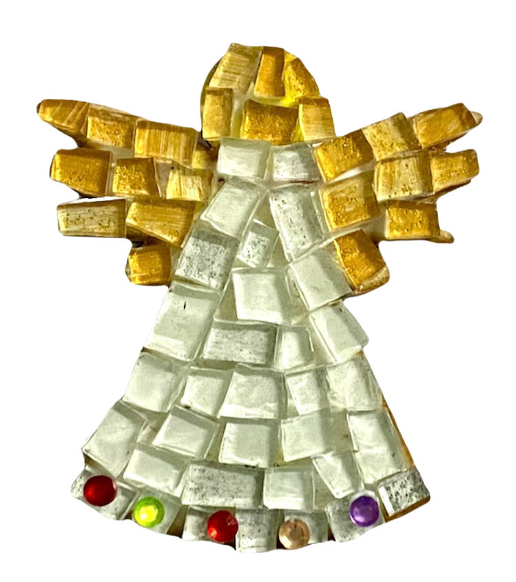 Single - Mosaic Craft Kit with Magnet - Angel Gold (Small)
