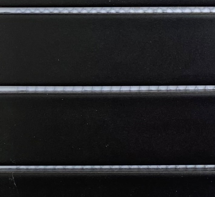 Decor Tiles -Glazed Mosaic Strip Black