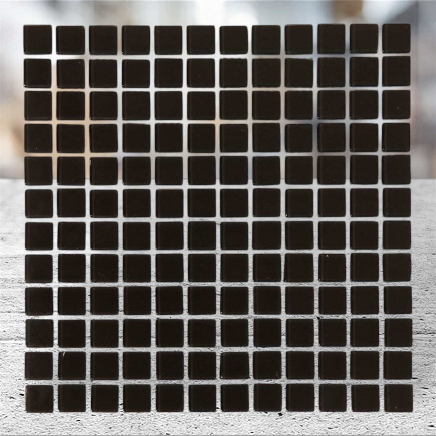 Decor Tiles - Black Glass 23x23mm
