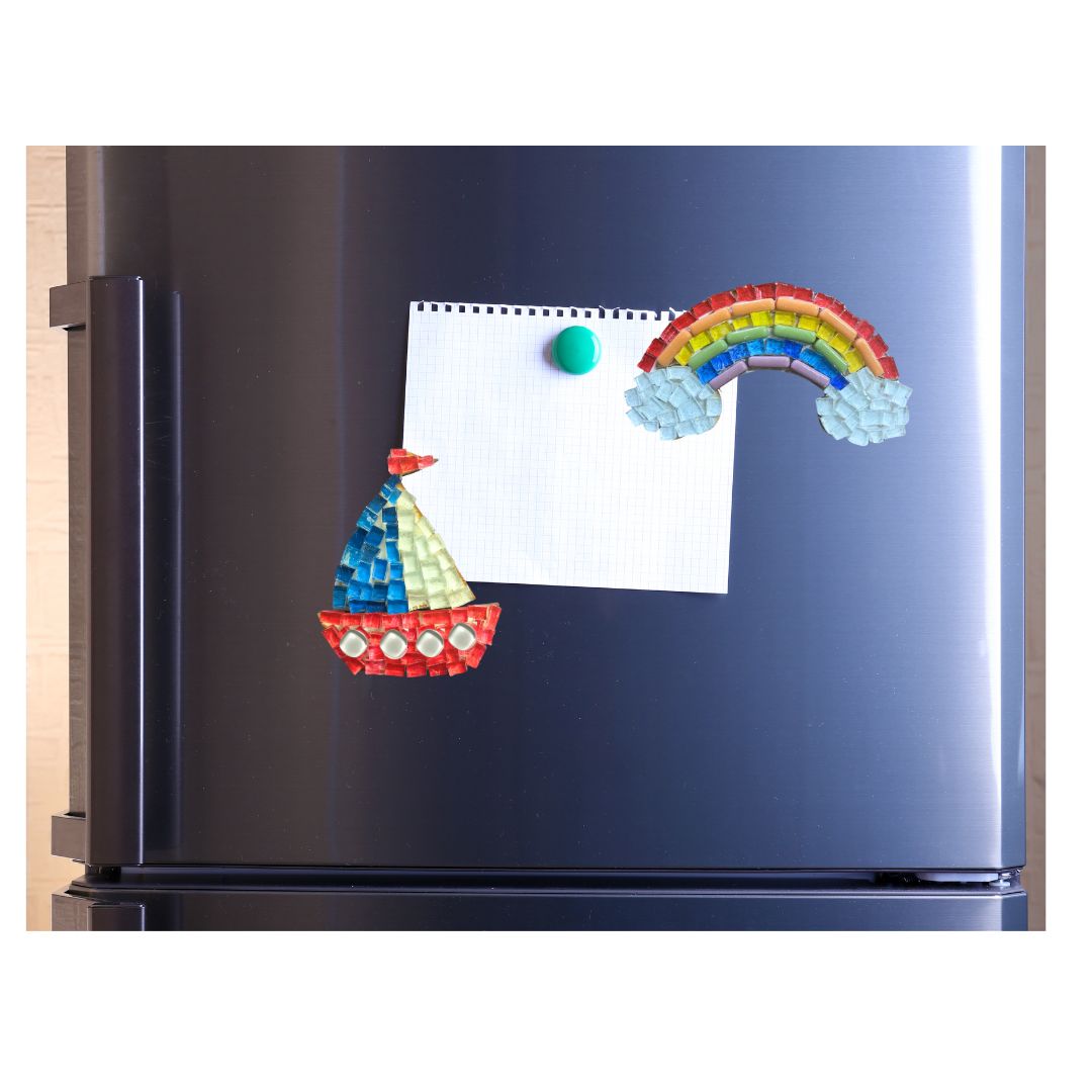 Single - Mosaic Craft Kit with Magnet - Rainbow (Small)