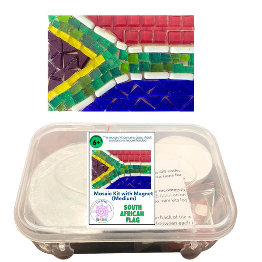Single - Mosaic Craft Kit with Magnet -SA Flag (Medium)