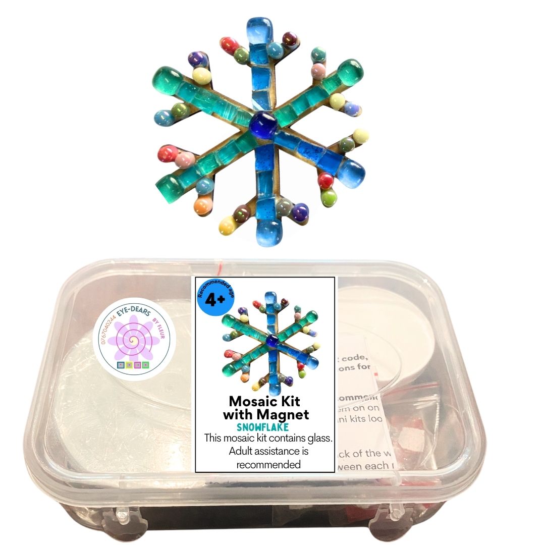 Single - Mosaic Craft Kit with Magnet - Snowflake (Small)