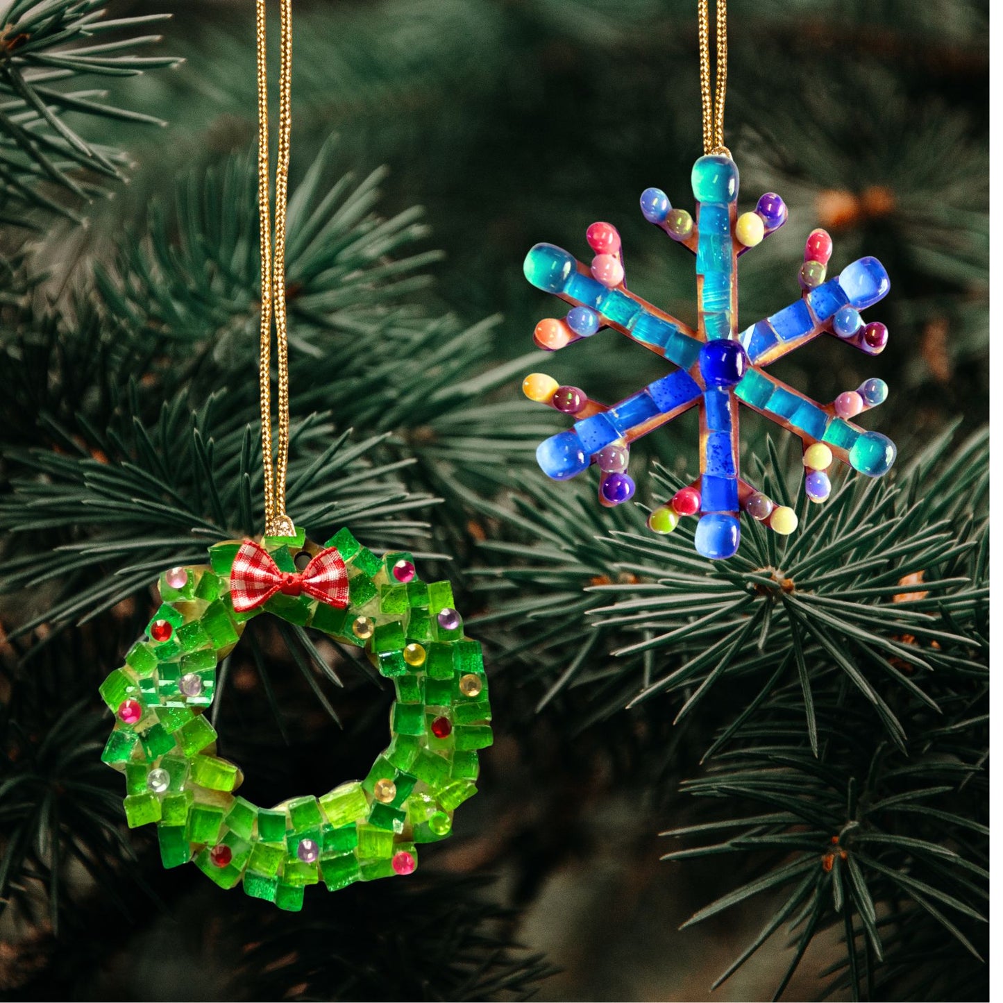 Single - Mosaic Craft Kit with Magnet - Snowflake (Small)