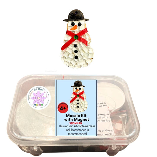Single - Mosaic Craft Kit with Magnet - Snowman (Small)