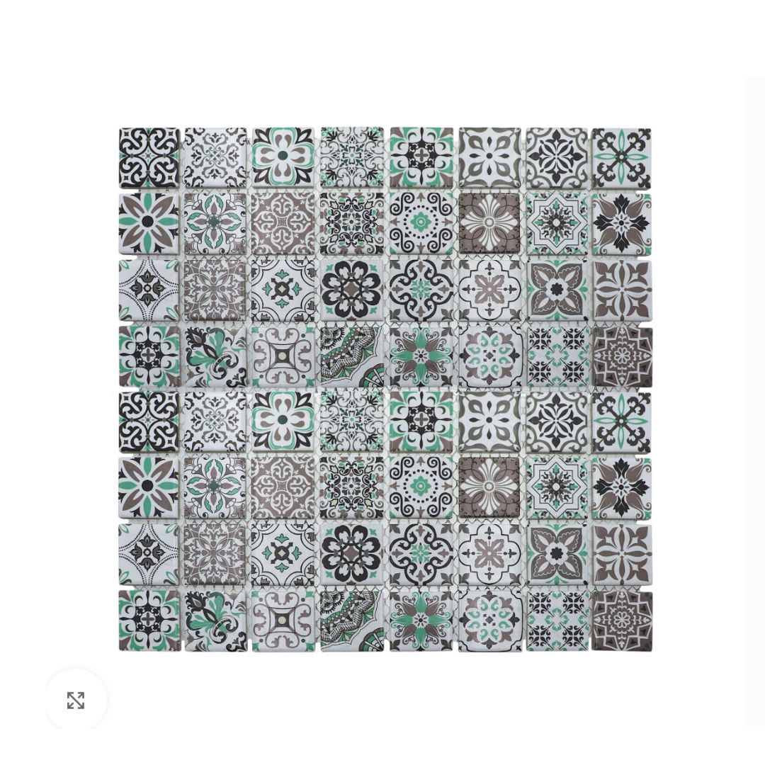 Decor Tiles - Porcelain Moroccan Soft Green