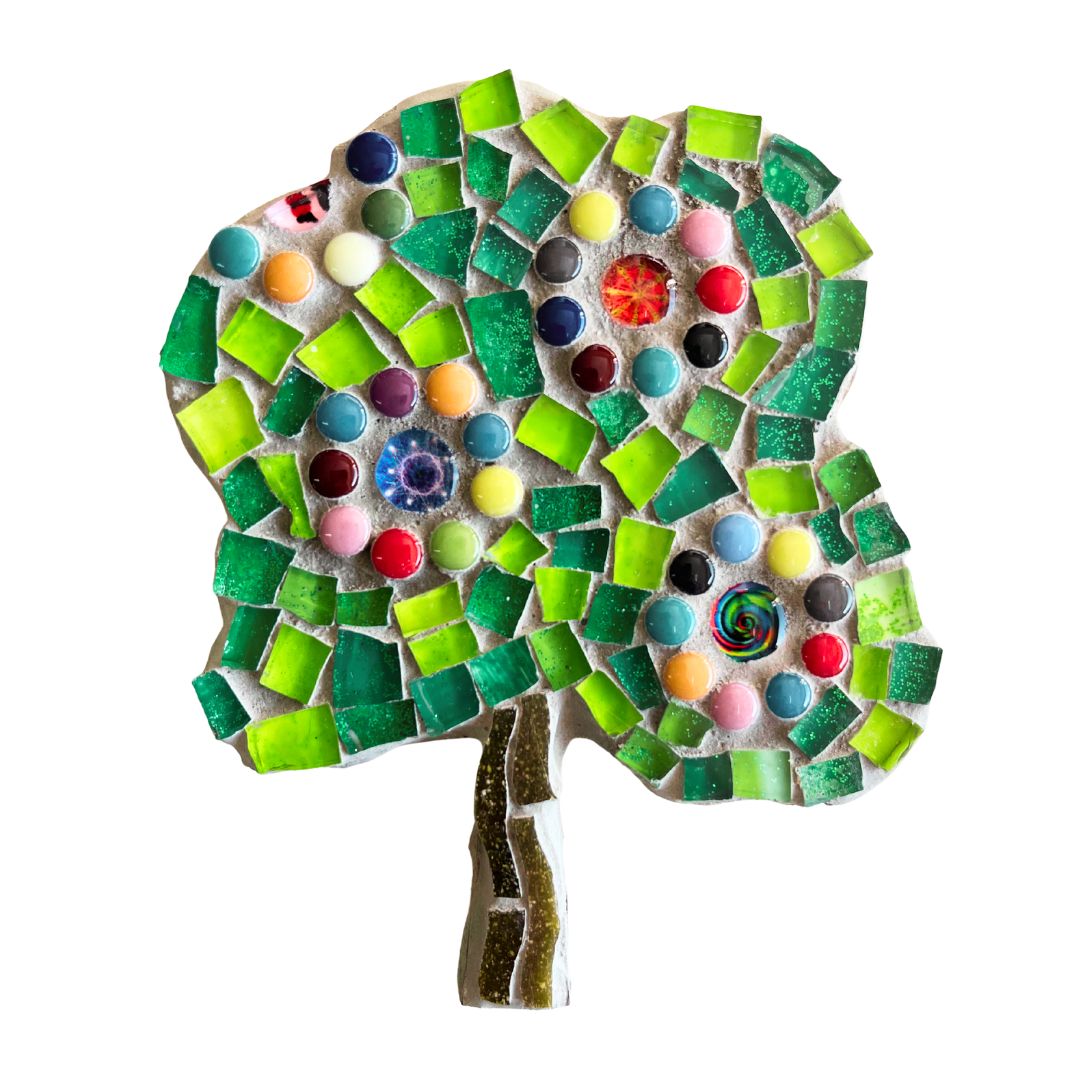 Single - Mosaic Craft Kit with Magnet - Funky Tree