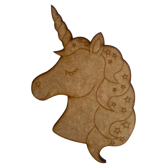Wooden Shape Unicorn ( for crafting)