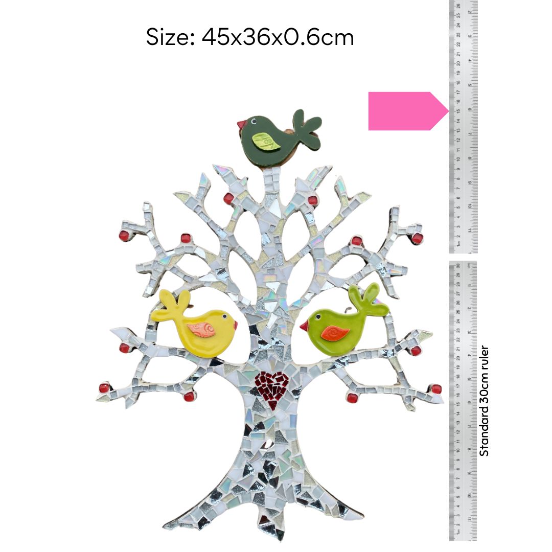 Mosaic Craft Kit for Adults - Winter Tree (Large)