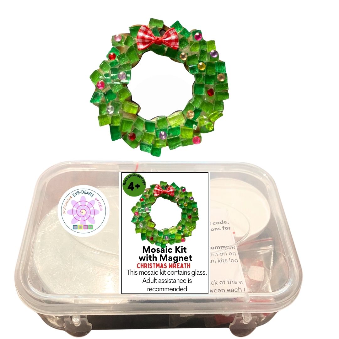 Single - Mosaic Craft Kit with Magnet - Wreath  (Small)
