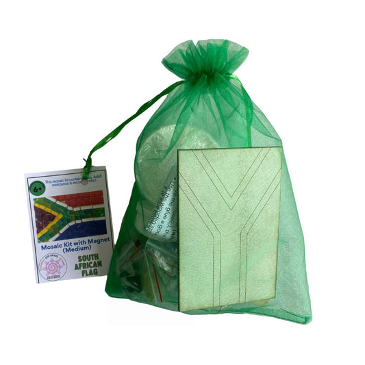 Single - Mosaic Craft Kit with Magnet -SA Flag (Medium)