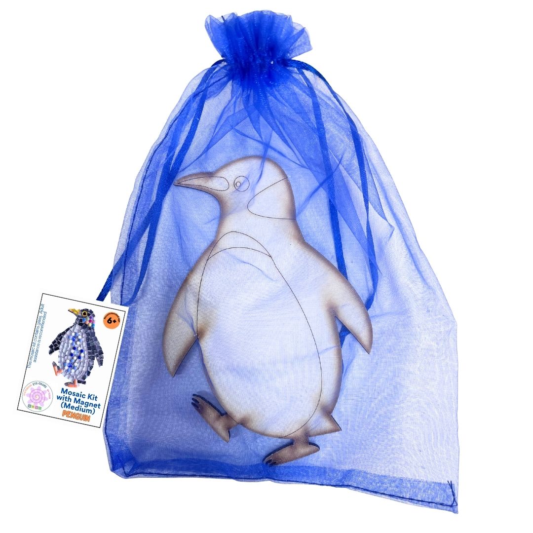 Single - Mosaic Craft Kit with Magnet - Penguin (Medium)