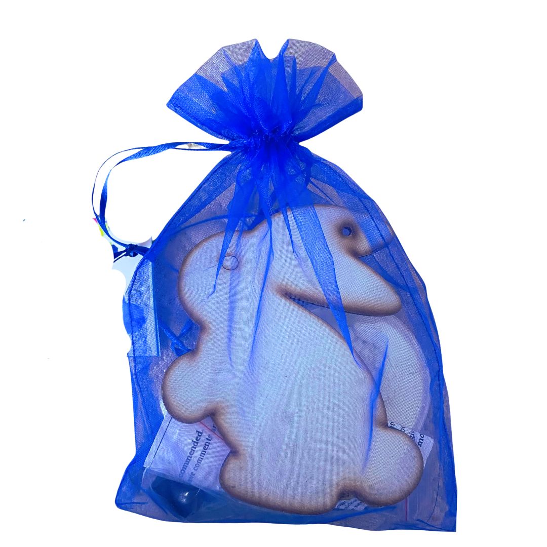 Single - Mosaic Craft Kit with Magnet - Brown & White Bunny (Medium)