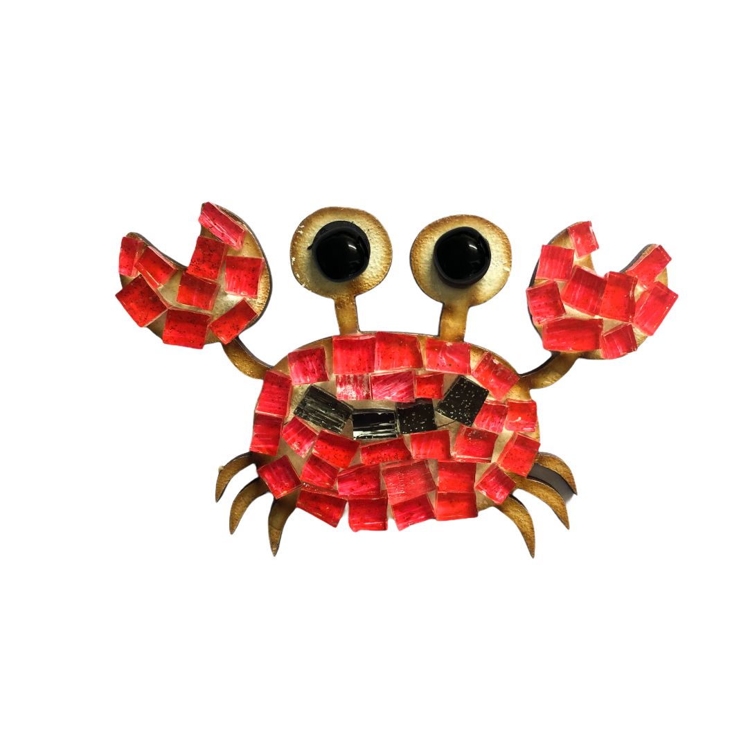 Single - Mosaic Craft Kit with Magnet - Crab (Small)