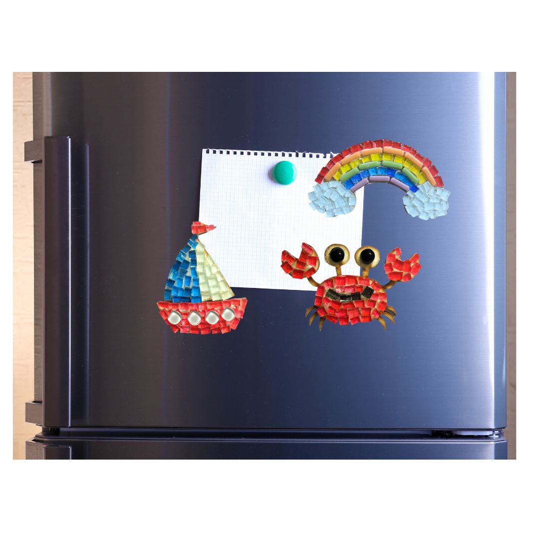 Single - Mosaic Craft Kit with Magnet - Crab (Small)