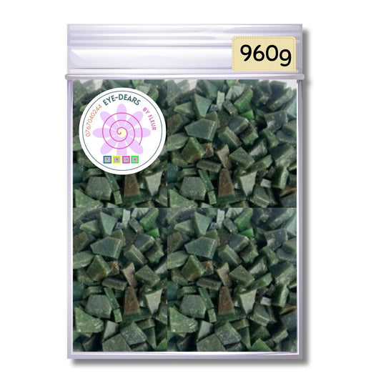 Mosaic Tiles Pre-cut Rustic Dark Green 960g (for crafting)