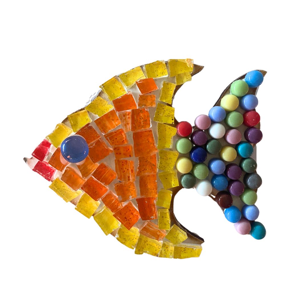 Single - Mosaic Craft Kit with Magnet - Fish (Small)