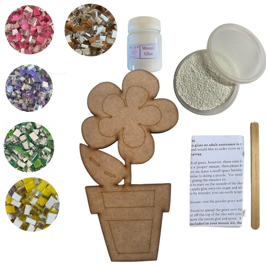 Mosaic Kit - Flower in a Pot (Large)