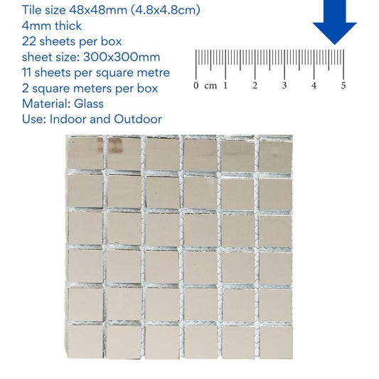 Decor Tiles - Mirror 48x48mm