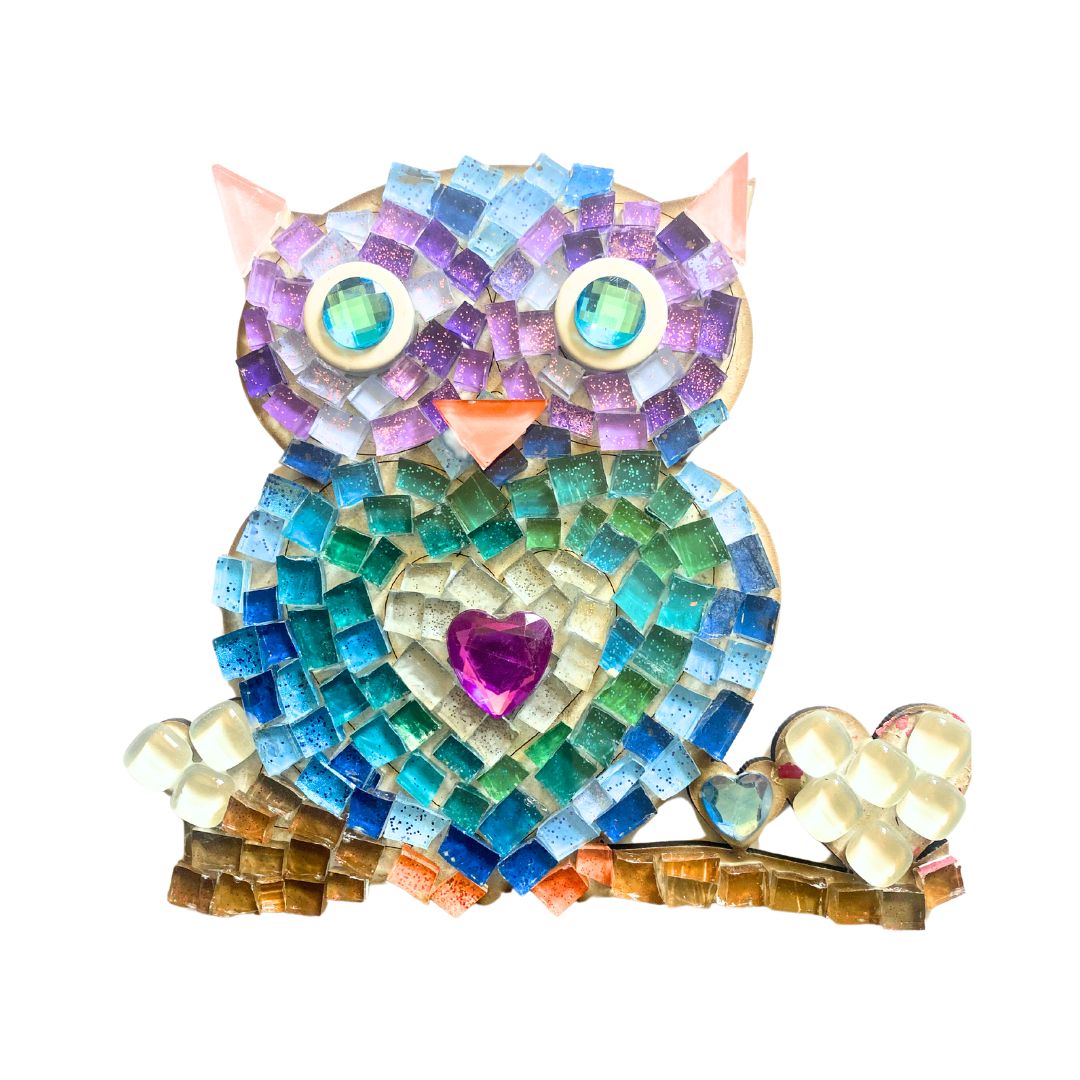 Single - Mosaic Craft Kit with Magnet - Owl (Medium)