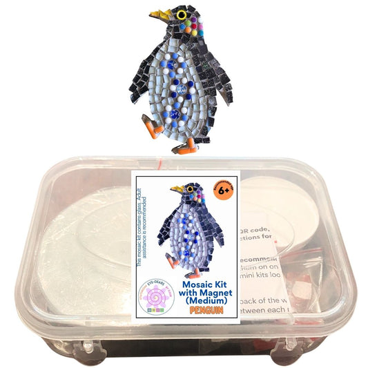 Single - Mosaic Craft Kit with Magnet - Penguin (Medium)