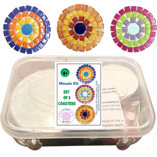Single - Mosaic Craft Kit - 3 x Coasters (No Magnet) (Small)