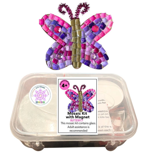 Single - Mosaic Craft Kit with Magnet - Butterfly (Small)