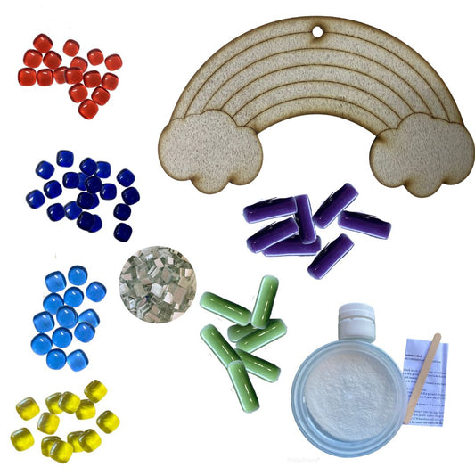 Single - Mosaic Craft Kit with Magnet - Rainbow (Medium)