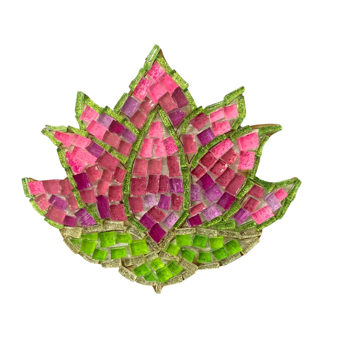 Single - Mosaic Craft Kit with Magnet - Lotus (Medium)
