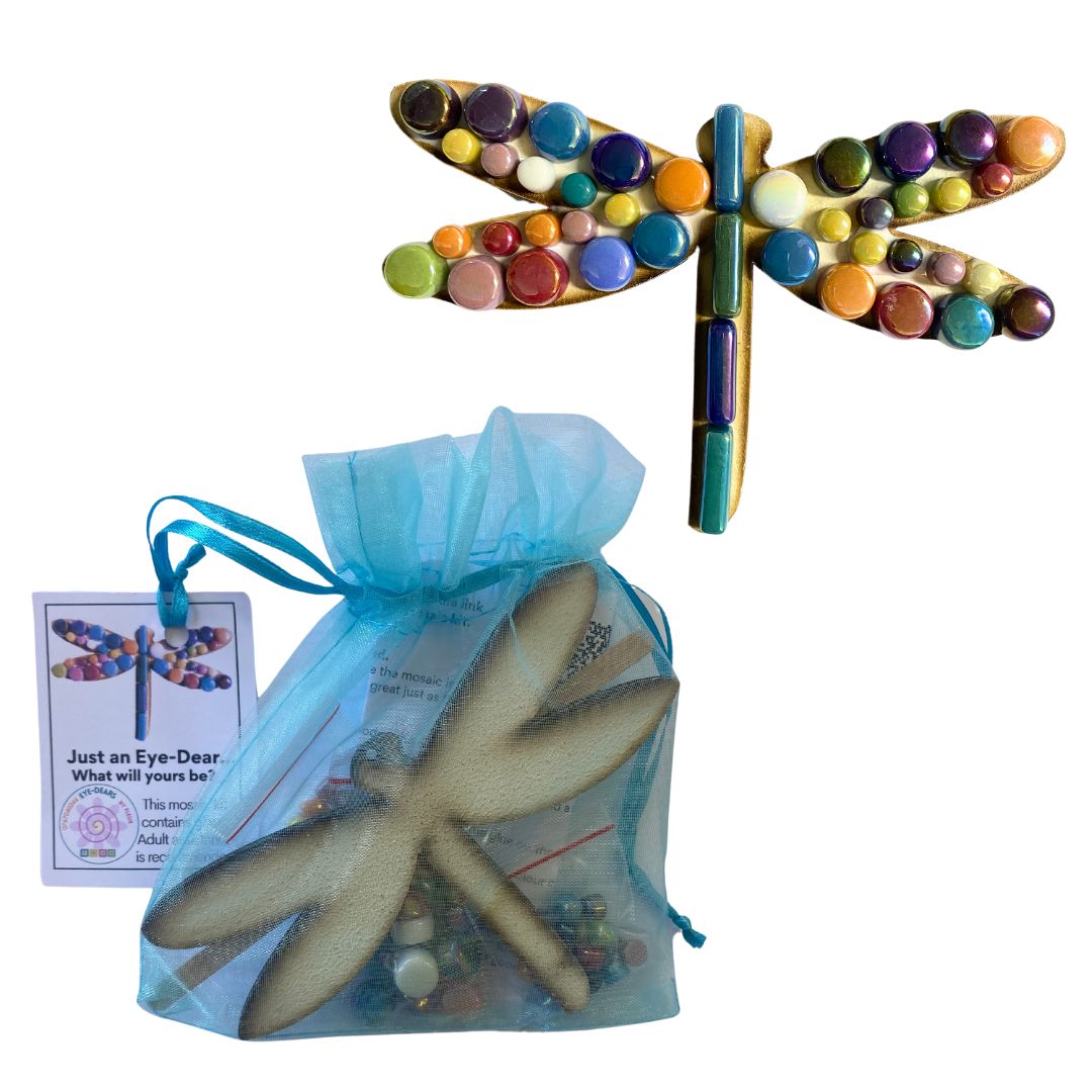 Single - Mosaic Craft Kit with Magnet - Dragonfly (Small)