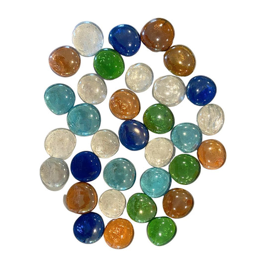 Large glass pebbles x32 (3mm)