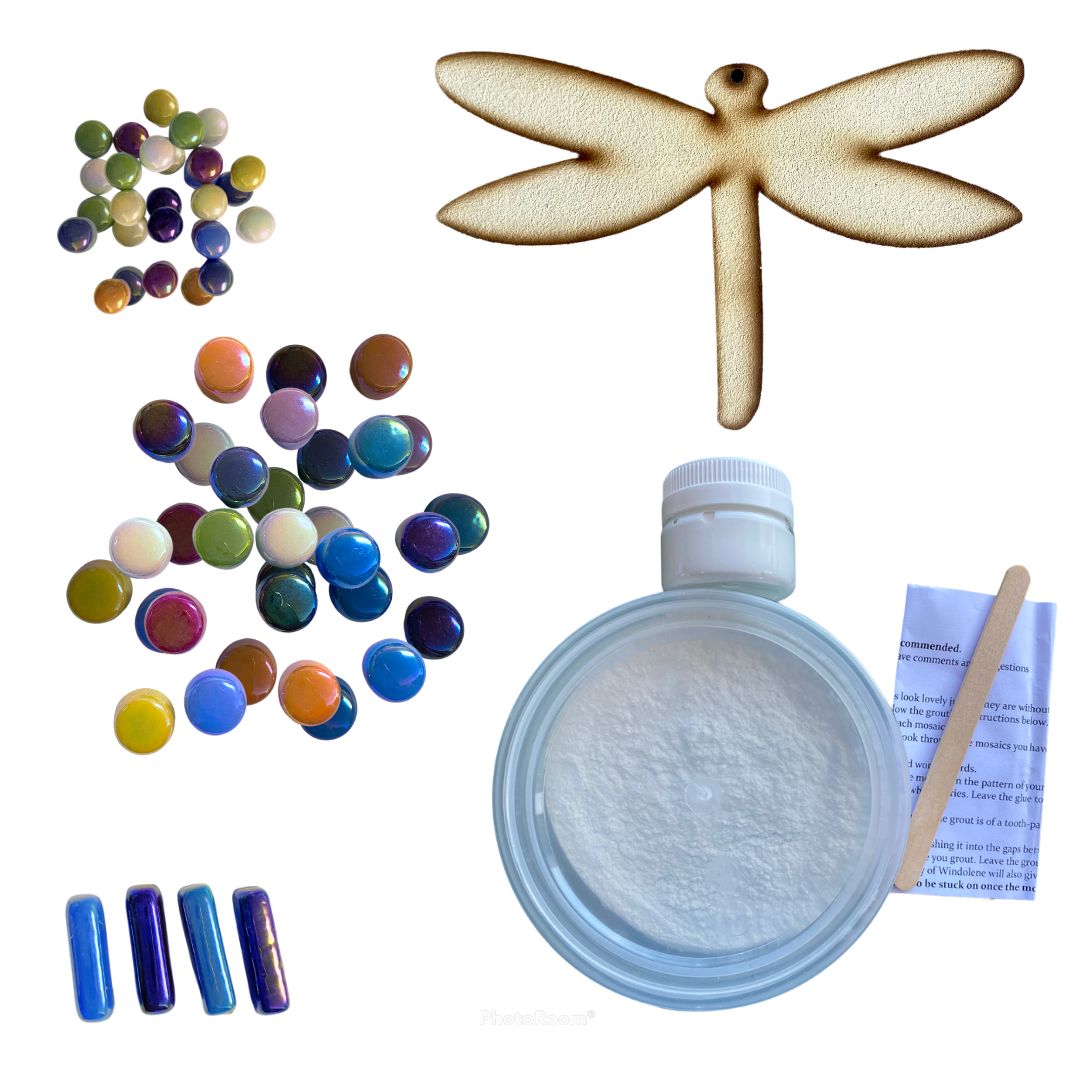 Mosaic Craft Kit with Magnet- Dragonfly (Small)