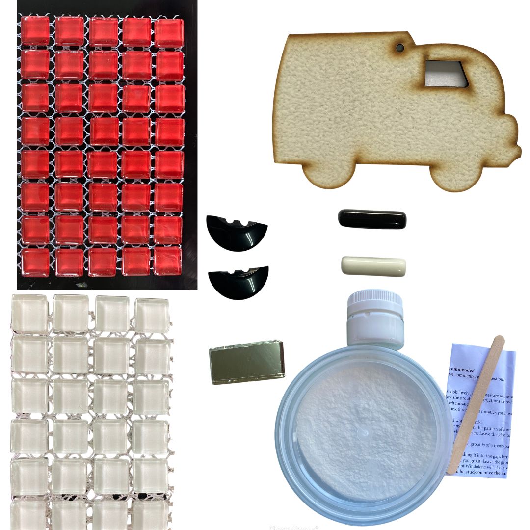 Single - Mosaic Craft Kit with Magnet -Truck (Small)